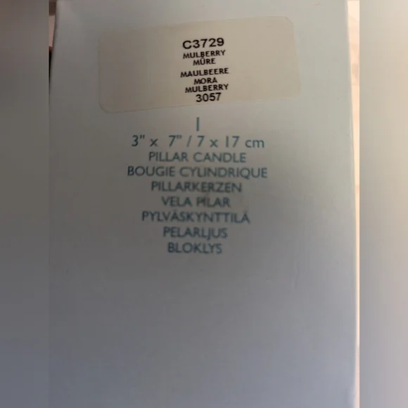 PARTYLITE Candle Mulberry Raspberry X3 Scented Pillar New NOS 4"X9" &  3" X 7" - Picture 10 of 10